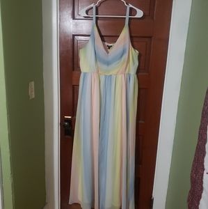 Torrid Pastel Rainbow Dress